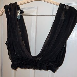 Sheer crop top